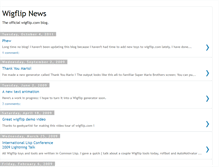 Tablet Screenshot of blog.wigflip.com